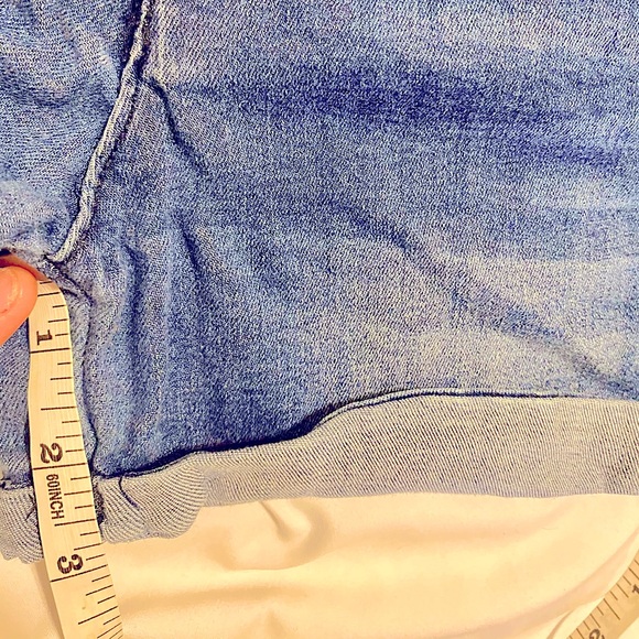 GUC Hudson blue denim rolled cuff shorts Sz 16 - Picture 3 of 4